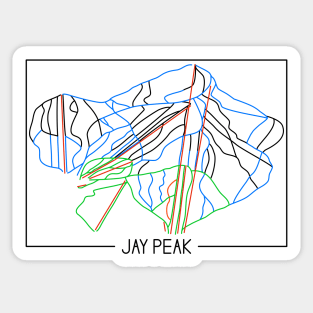 Jay Peak Trail Rating Trail Map Sticker